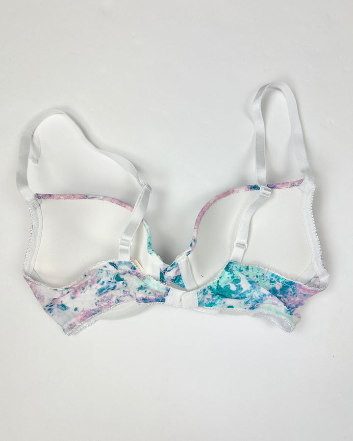 Blue And Pink Pushup Bra - 34B and 34C