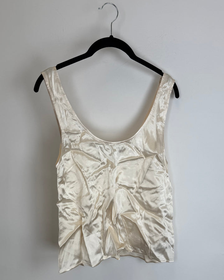 Champagne Scoop Neck Top - Size 2/4