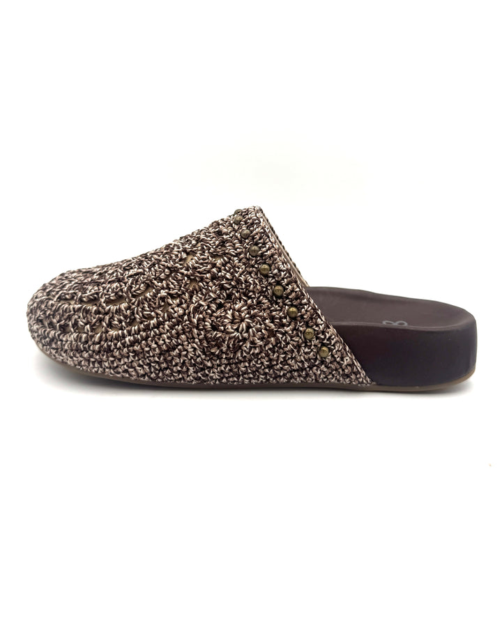 Brown Crochet Clogs - Size 6