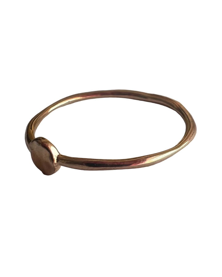 Rose Gold Circle Ring - Size 7