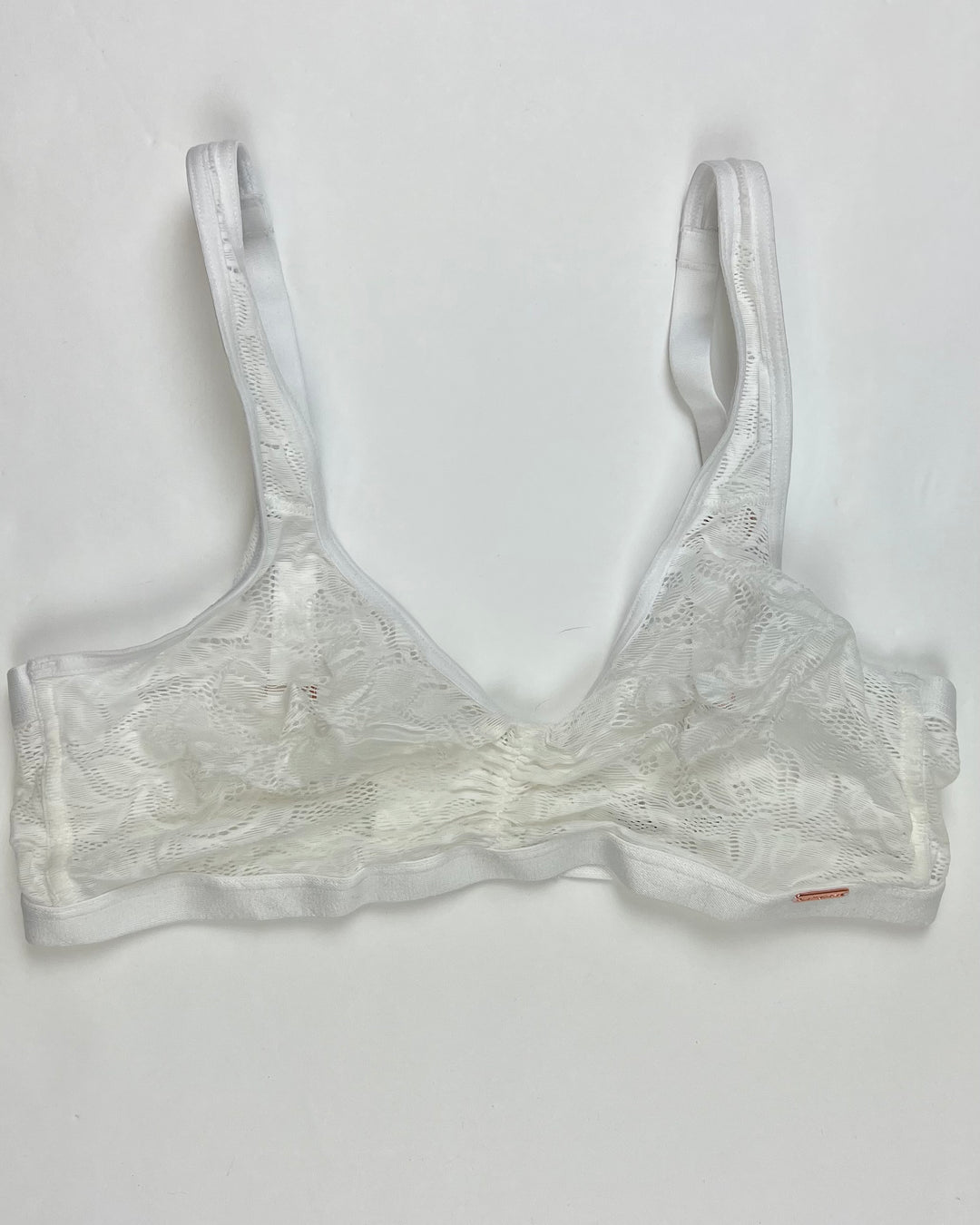 White Lace Bralette - 34C and 34D