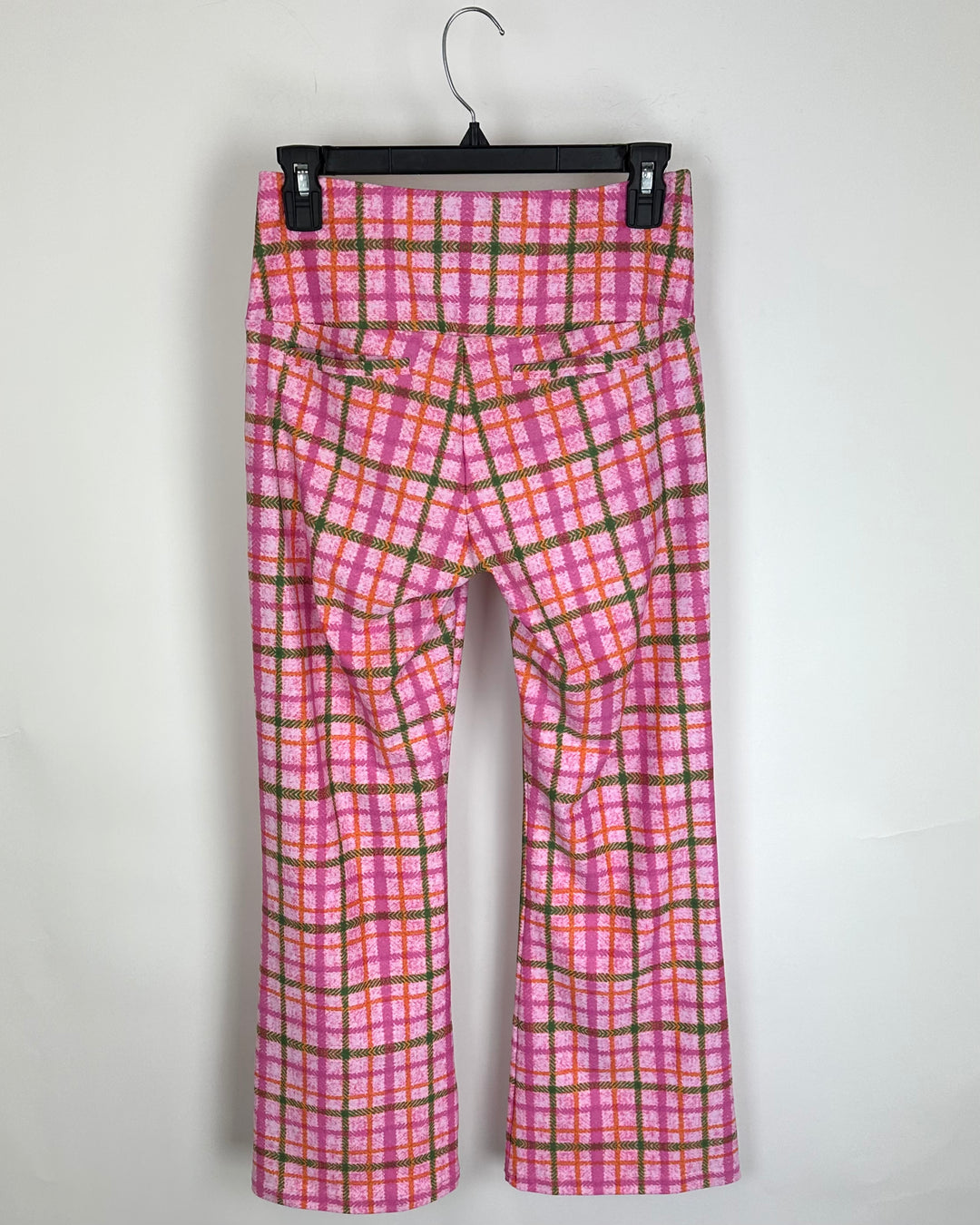 Pink Plaid Activewear Pants - Size 0/2