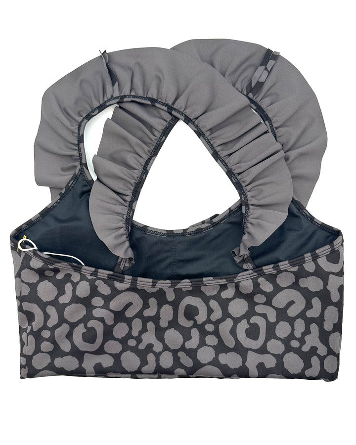 Black Cheetah Sports Bra - XS, S, M, L, XL