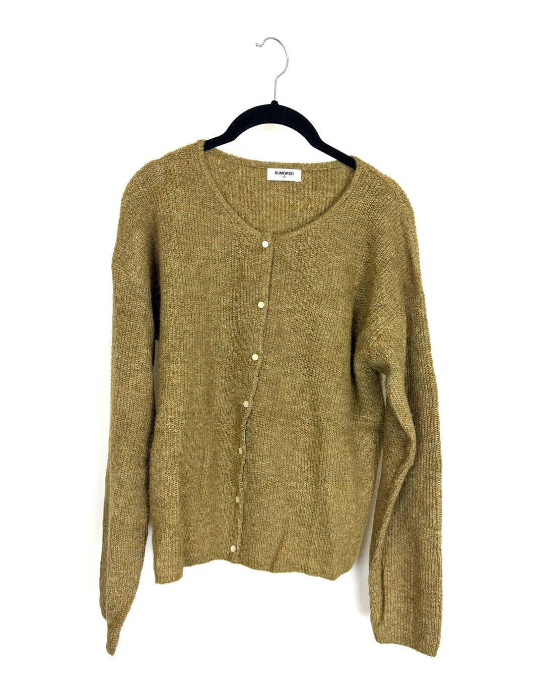 Moss Green Knit Cardigan - Size 6