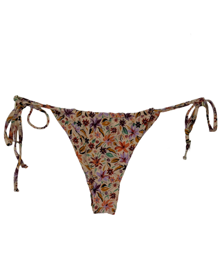 Light Orange Ultra Cheeky Side Tie Bikini Bottoms - M, L, XL, XXL