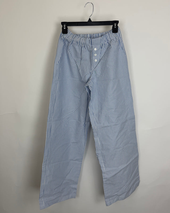 Blue and White Striped Pants - 2/4