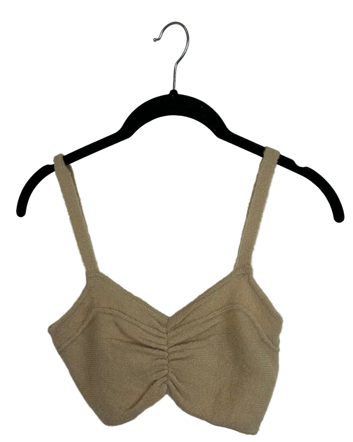 Beige Sweater Bralette - Size 2/4
