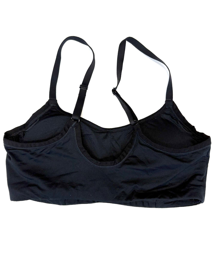 Black Micro Textured Bra - Small