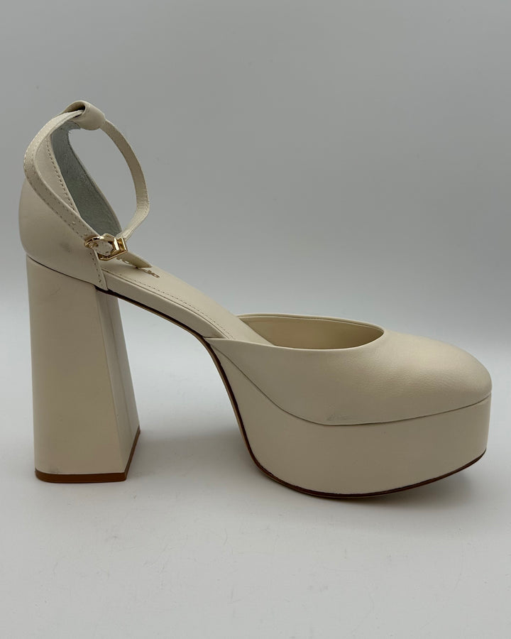 Cream Patent Leather Heels - Size 7.5, 8 and 8.5