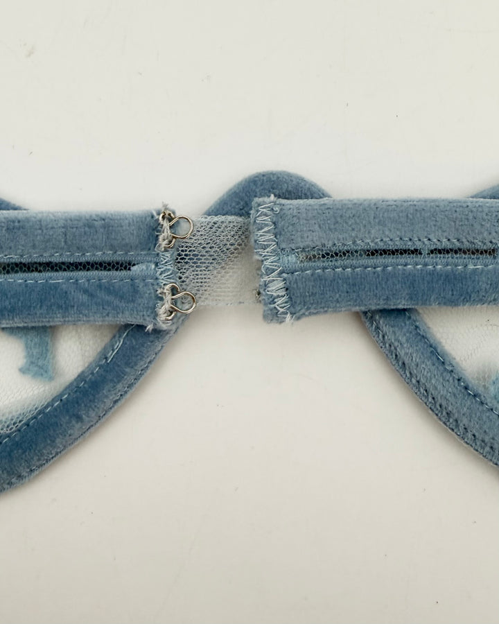 Light Blue Mesh Bra - Medium