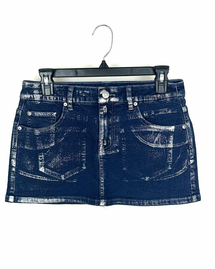 Dark Denim and Silver Skirt - Size 2/4