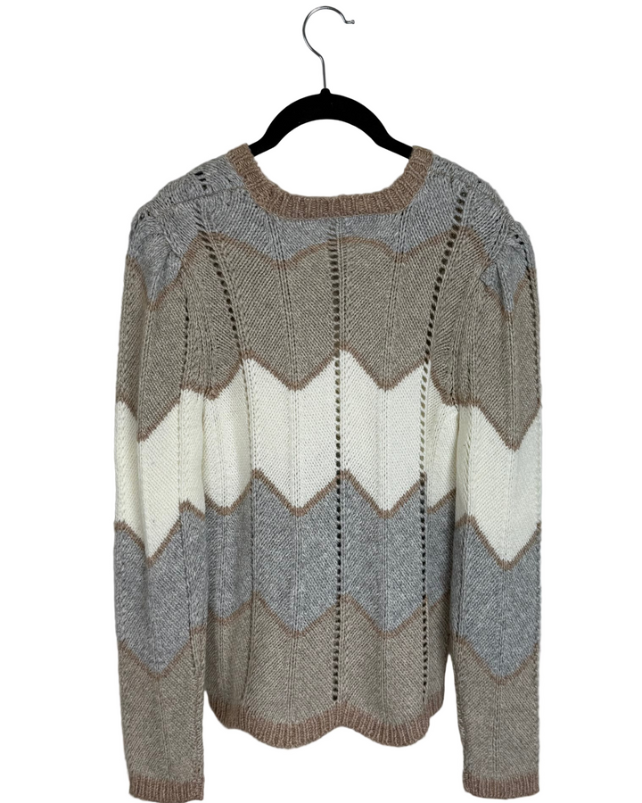 Beige & Gray Sweater - Size 2/4