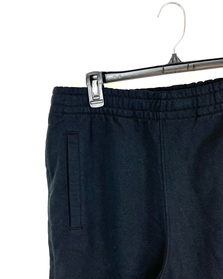 MENS Black Jogger Sweatpants with Logo - Small