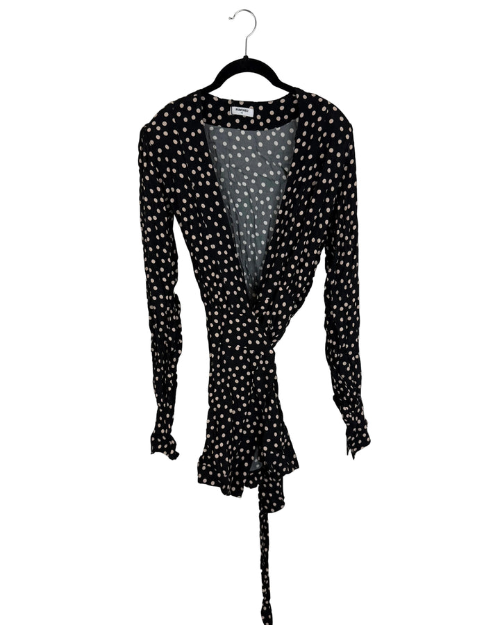 Black and White Polka Dot Dress - Size 0/2 and 2/4