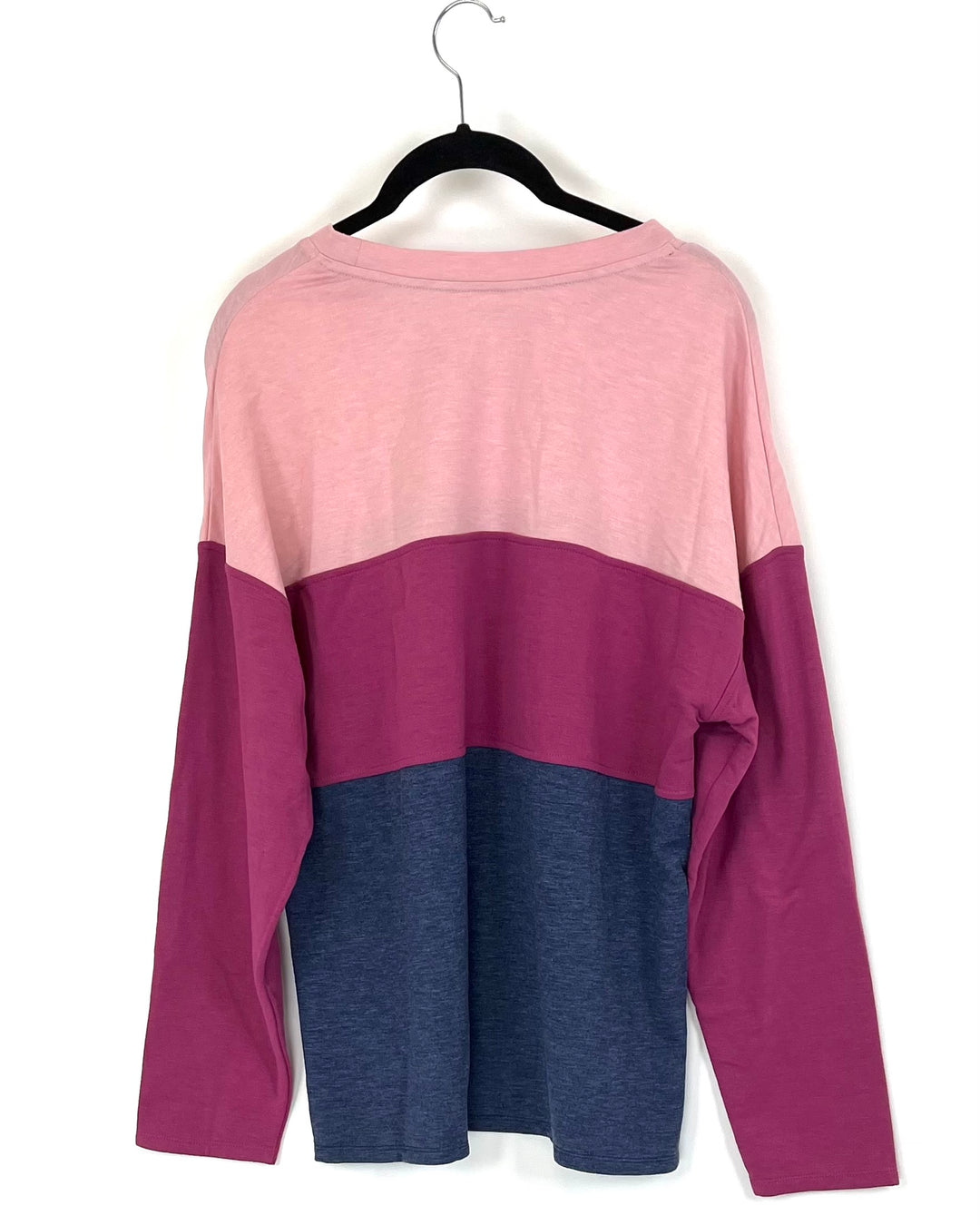 Pink And Navy Color Block Top - Size 4/6