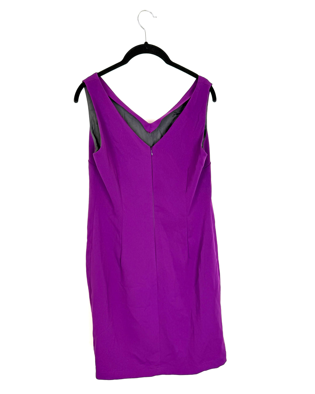 Royal Purple V-Neck Shift Dress - Size 4/6