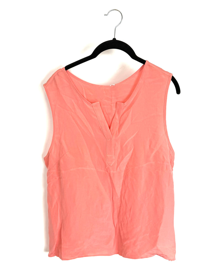 Melon Pink Sleeveless Top - Size 8/10