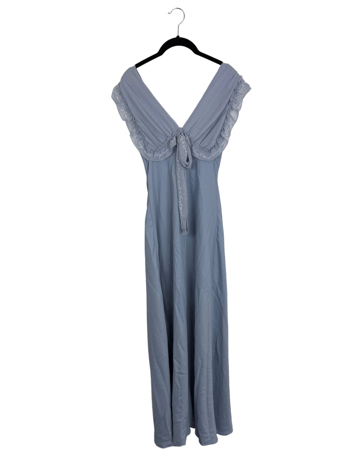 Forget Me Not Script Ice Blue Dress - Size 0/2