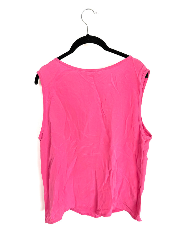 Hot Pink Sleeveless Top - Size 8/10