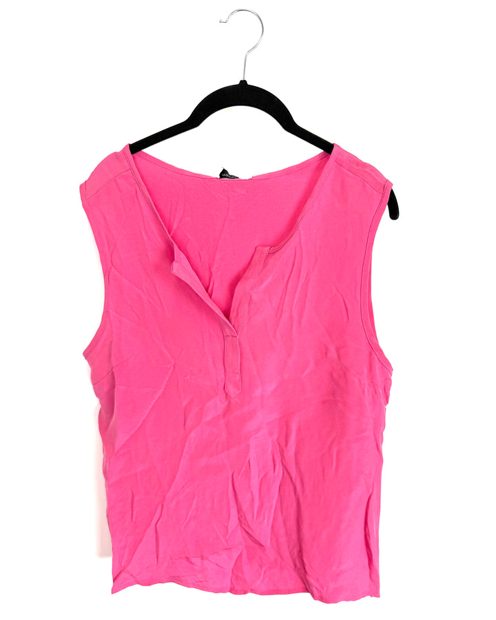 Hot Pink Sleeveless Top - Size 8/10