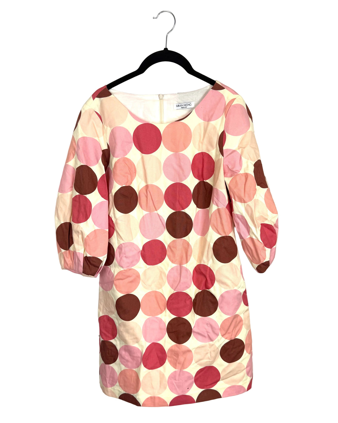Pink and Brown Shift Dress - Size 4/6