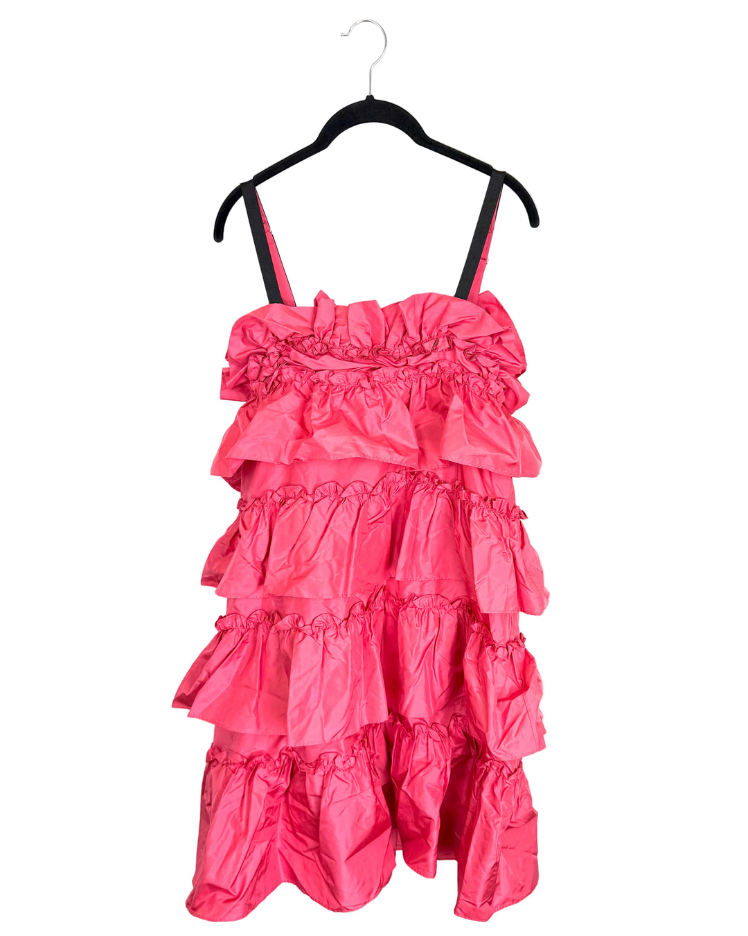 Cherry Pink Tiered Ruffle Dress - Size 6/8