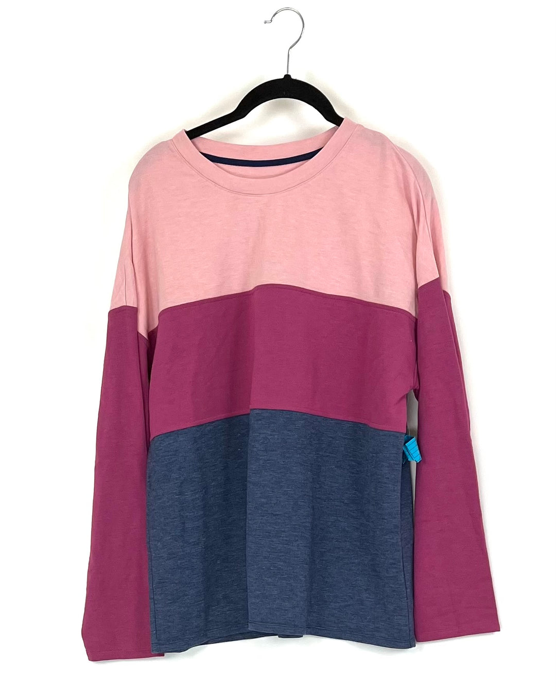 Pink And Navy Color Block Top - Size 4/6