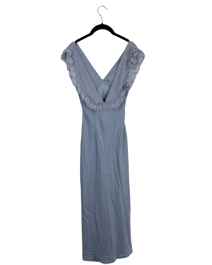 Forget Me Not Script Ice Blue Dress - Size 0/2
