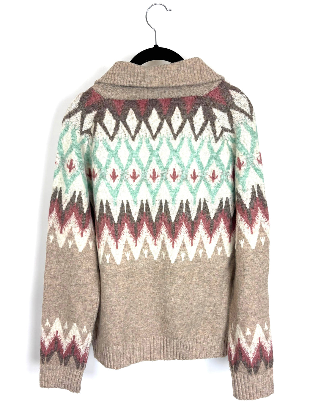 Beige Quarter Zip Sweater - Size 4/6