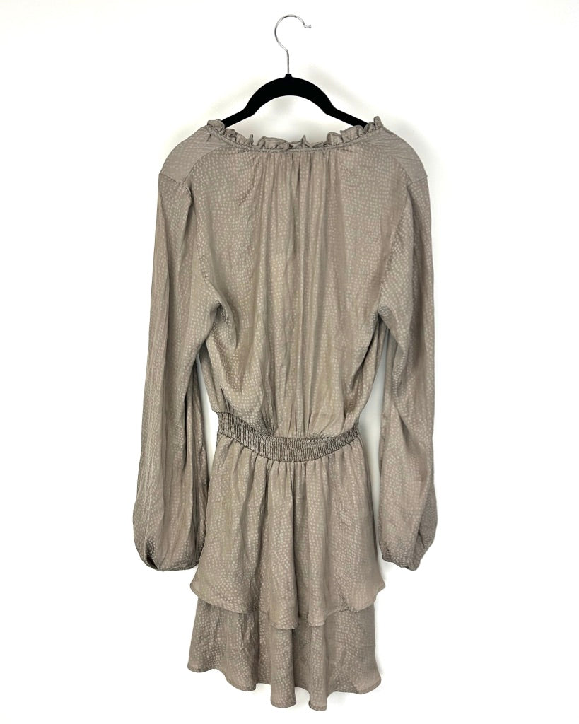 Gray Long Sleeve Dress - Small