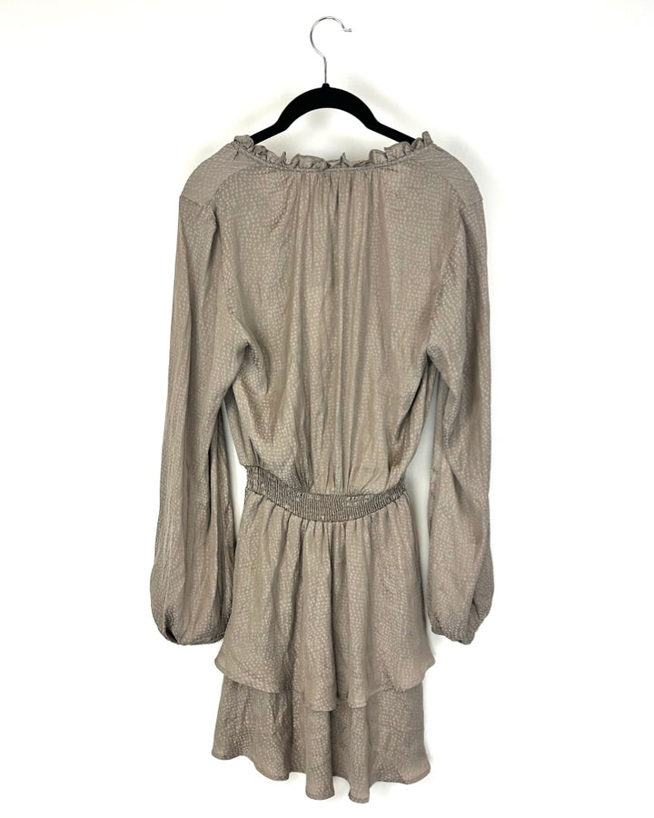 Gray Long Sleeve Dress - Small