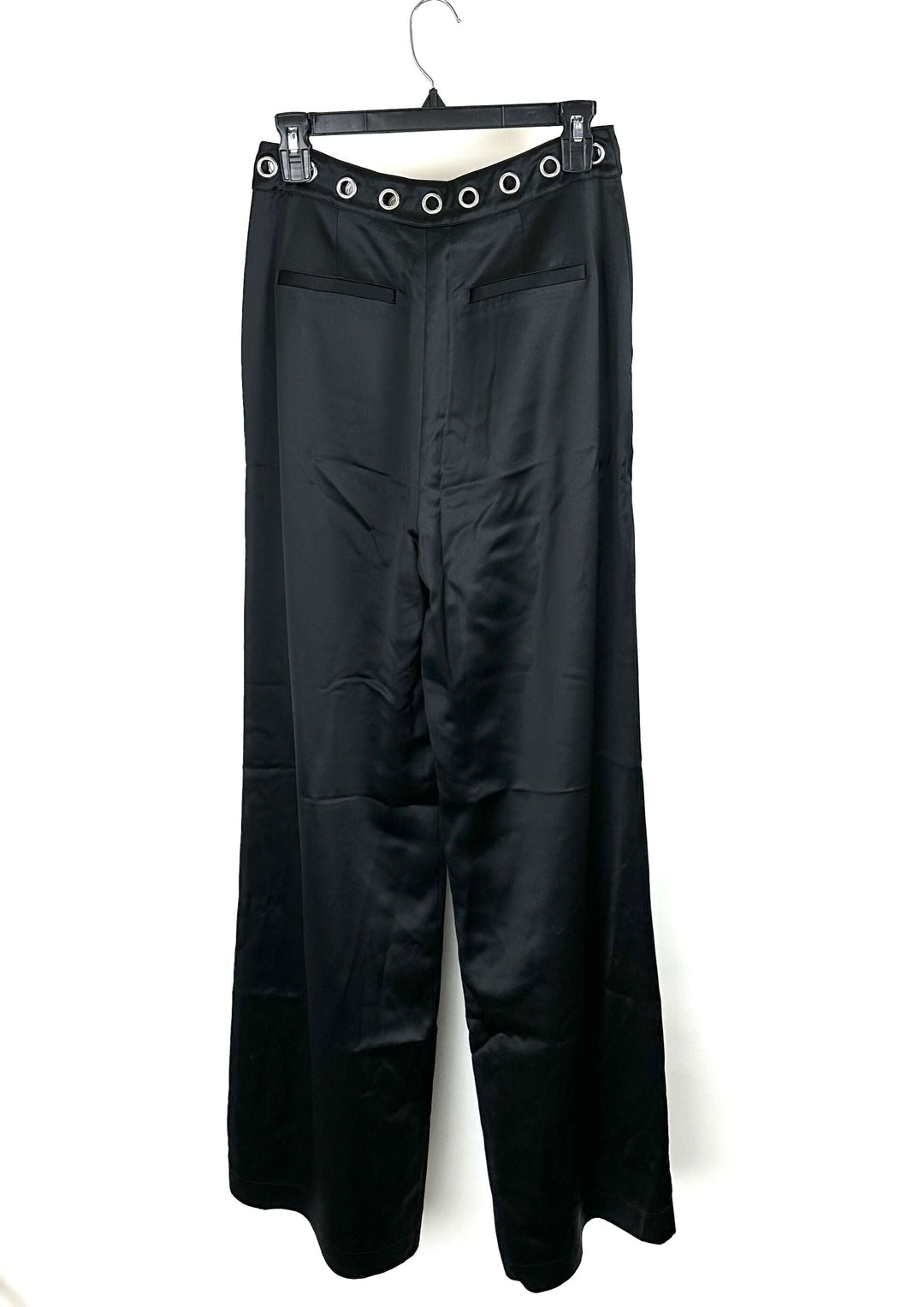 Grommet Waist Black Pants - Size 4