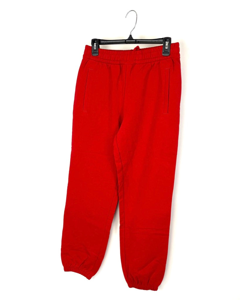 Red Sweatpants - Size 4-6