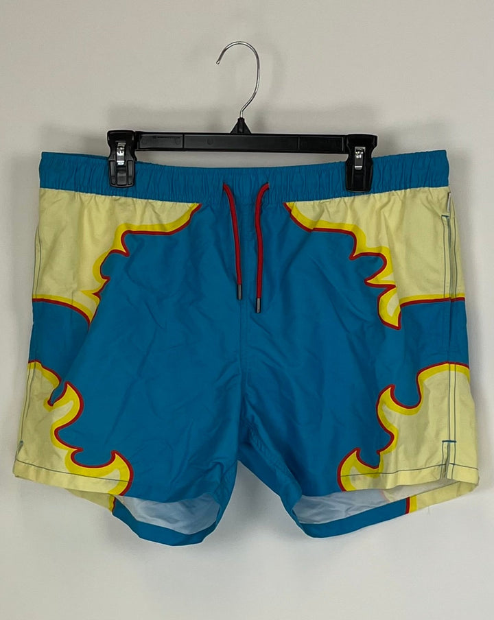 MENS Flame Swim Shorts - XXL
