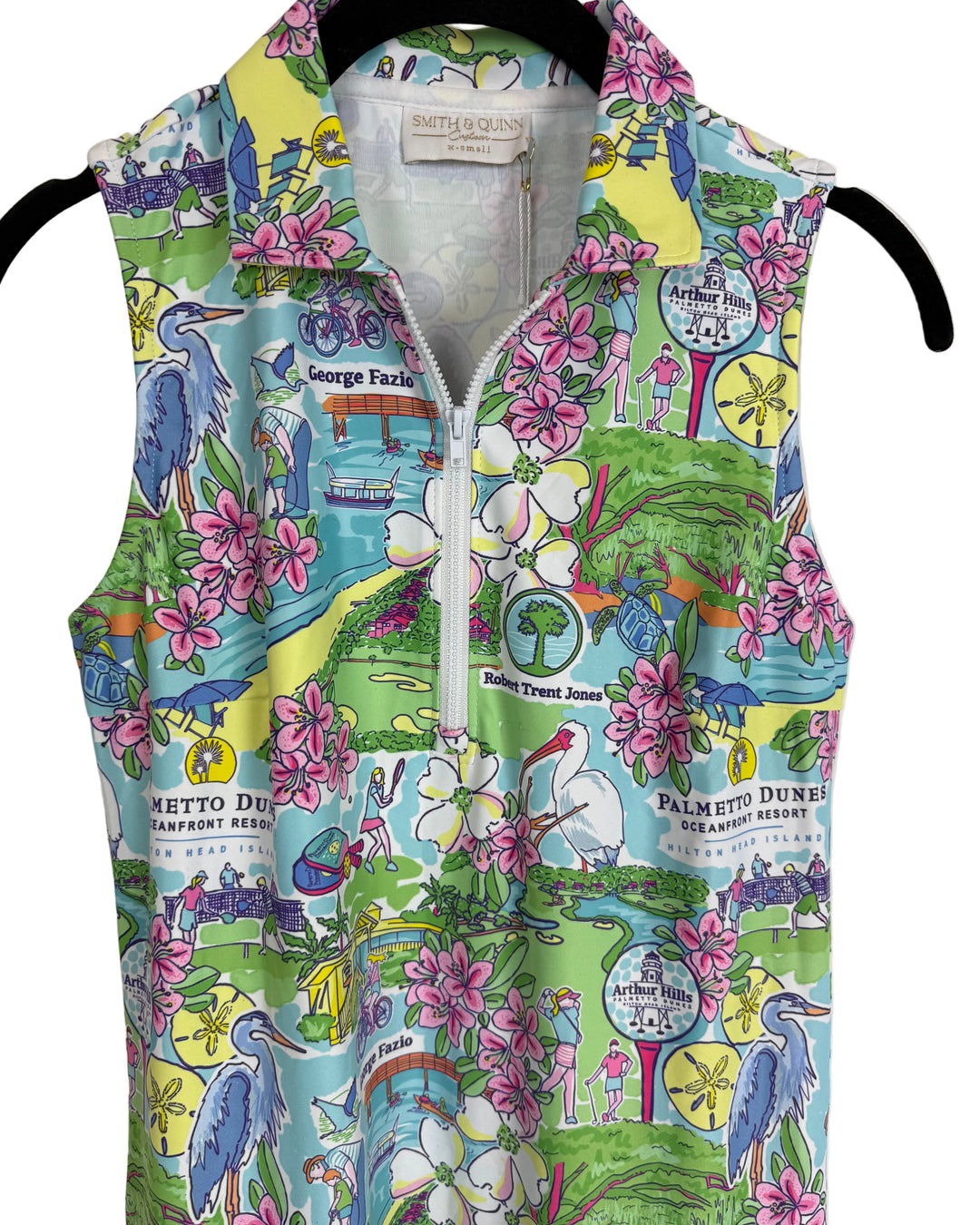Colorful Sleeveless Southern Print Dress - 2/4