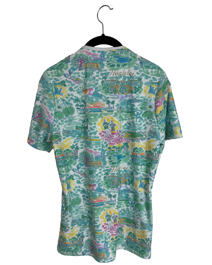 Hawaiian Golf Print Athletic Top - Size 0/2, 4/6 and 6/8