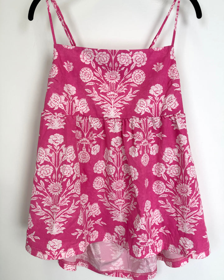 Pink Cami Floral Top - Size 6/8