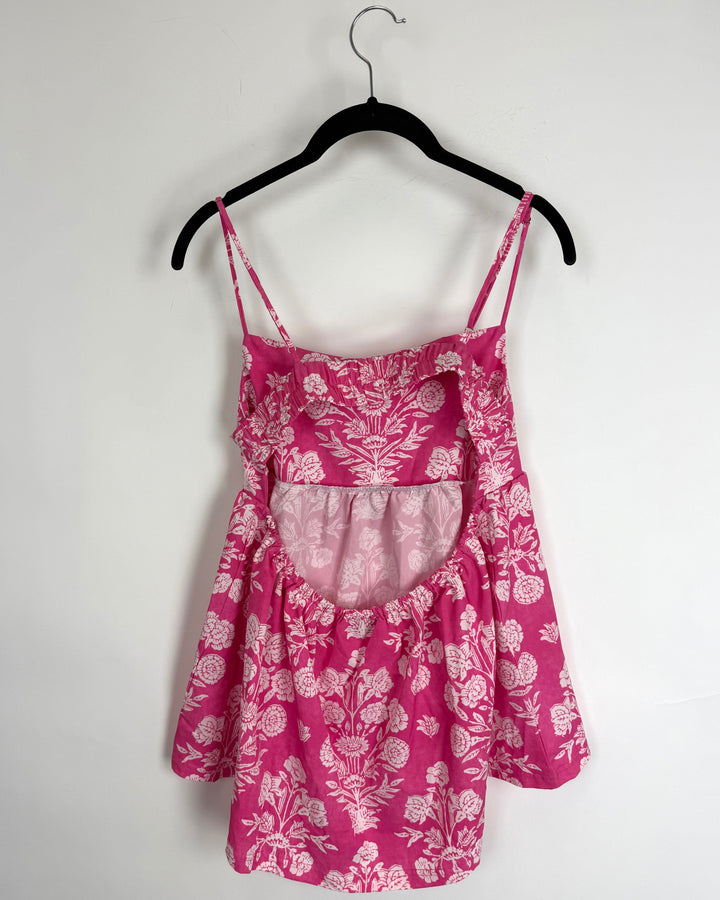 Pink Cami Floral Top - Size 6/8