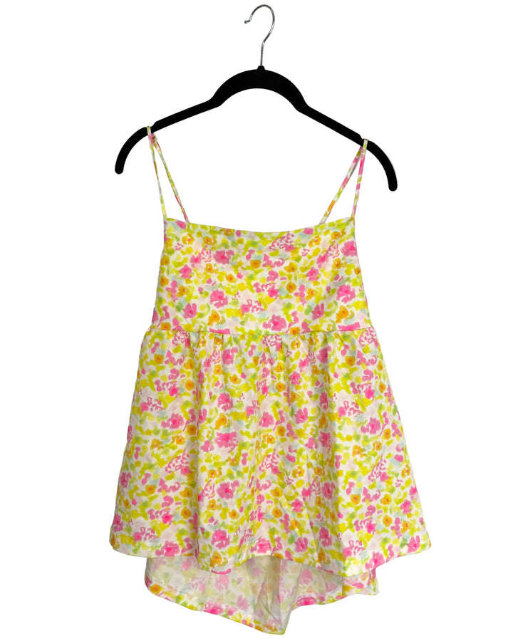 Yellow Cami Floral Top- Size 2/4 and 4/6