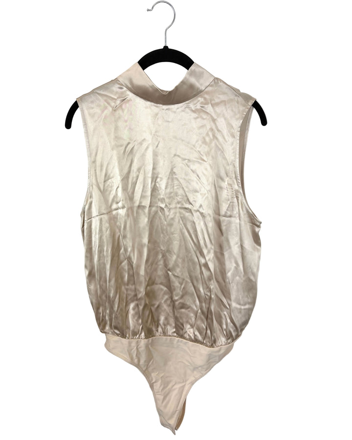Champagne Mock-Neck Bodysuit - Size 6/8