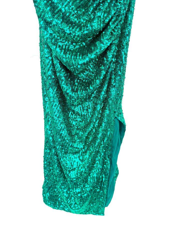 Turquoise Sequin Dress - Size 2/4