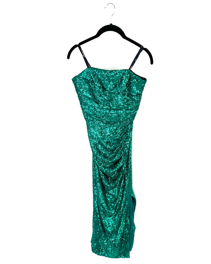 Turquoise Sequin Dress - Size 2/4
