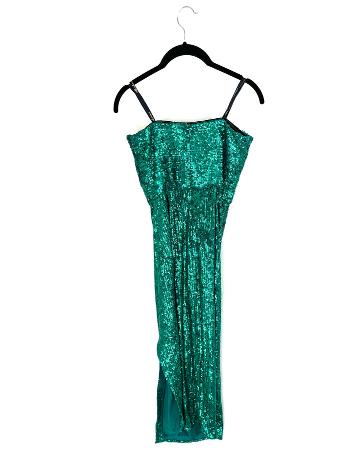 Turquoise Sequin Dress - Size 2/4