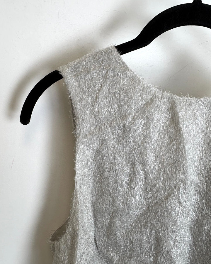 Silver Shag Top - Size 0/2 and 6/8