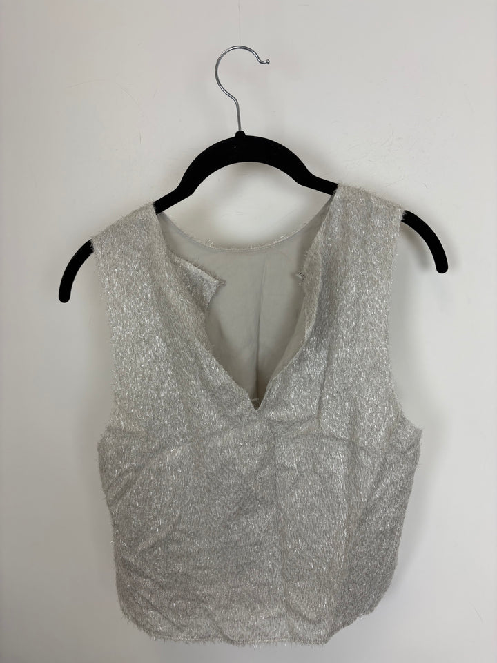 Silver Shag Top - Size 0/2 and 6/8