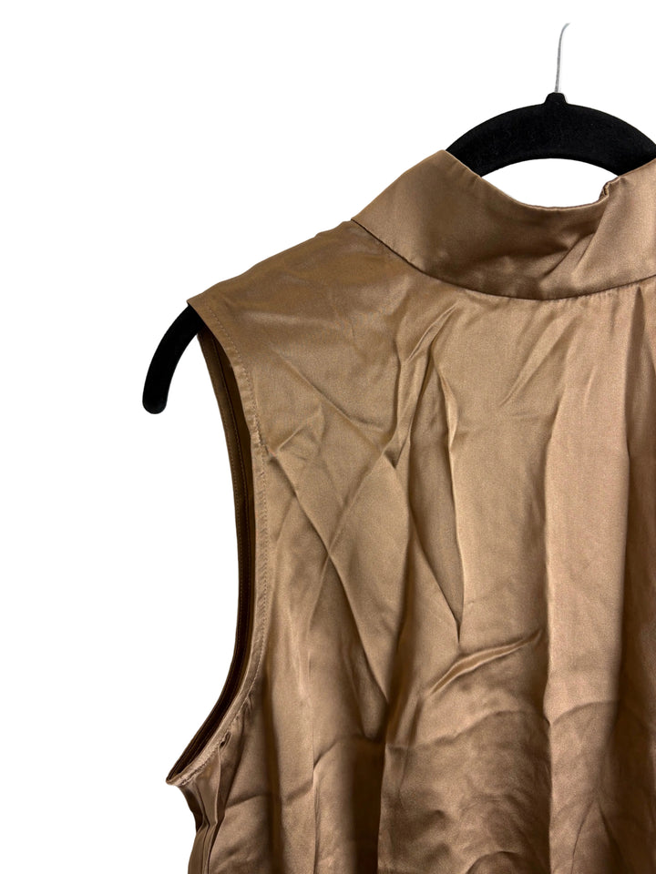 Taupe Mock Neck Bodysuit - Size 6/8, Size 10