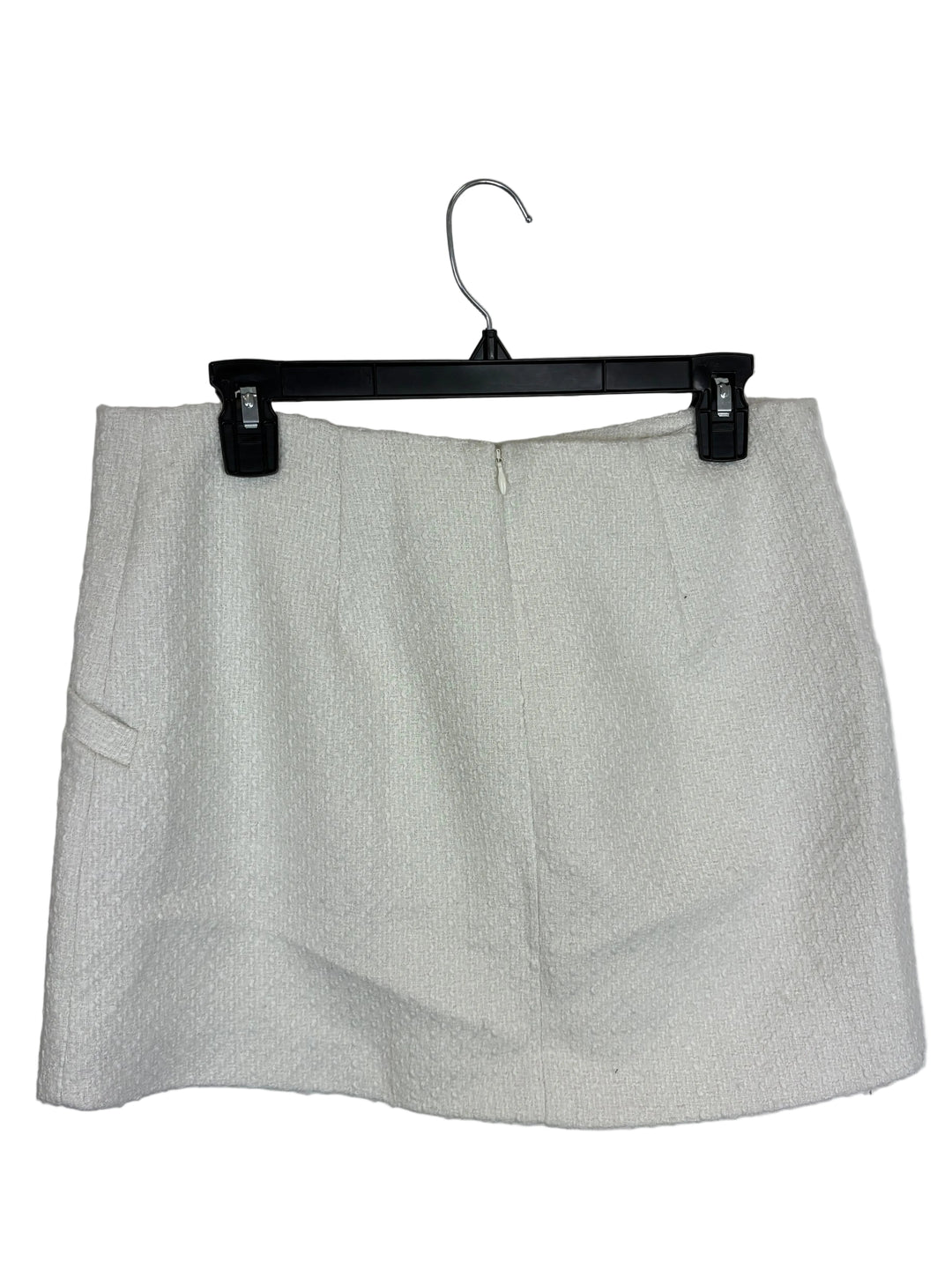 Ivory Textured Skirt - Size 8/10, 14/16
