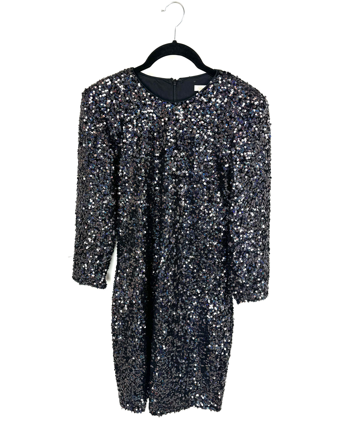 Black Sequined Knee-Length Dress - Size 2 The Fashion Foundation Black Sequined Knee-Length Dress - Size 2 The Fashion Foundation