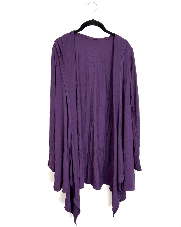 Purple Draped Cardigan - Size 2/4