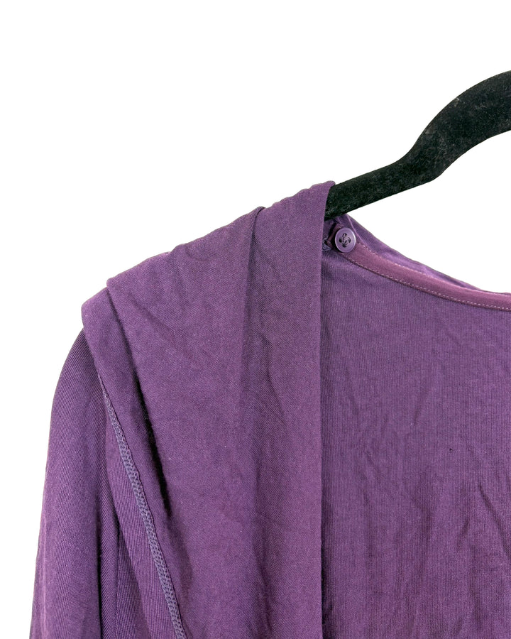 Purple Draped Cardigan - Size 2/4